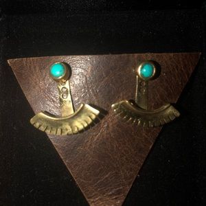 Jewelry - Turquoise and Sterling Silver Stud Earings Jewelry - Turquoise and Sterling Silver Stud Earings